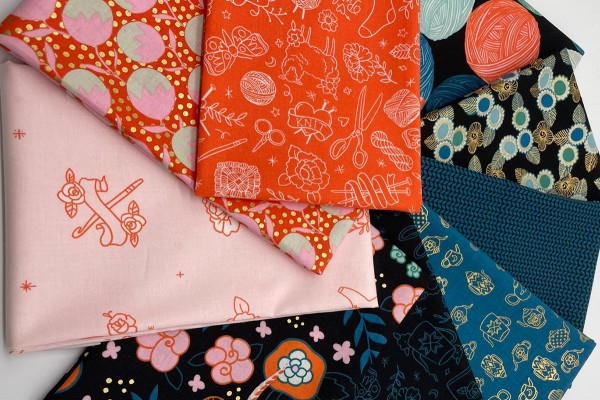 Fat Quarter Set Ruby Star Society Purl black