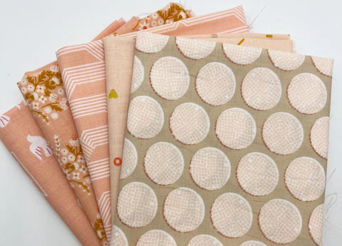 Fat Quarter Set Ruby Star Society Rashida Coleman Hale Sunbeam Peach