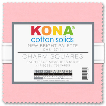 Kona Cotton solids Charm squares new bright palette
