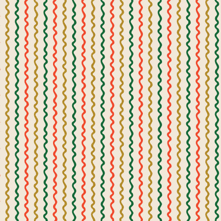 Rifle Paper Holiday Classics Ribbon Stripe Cream Metallic