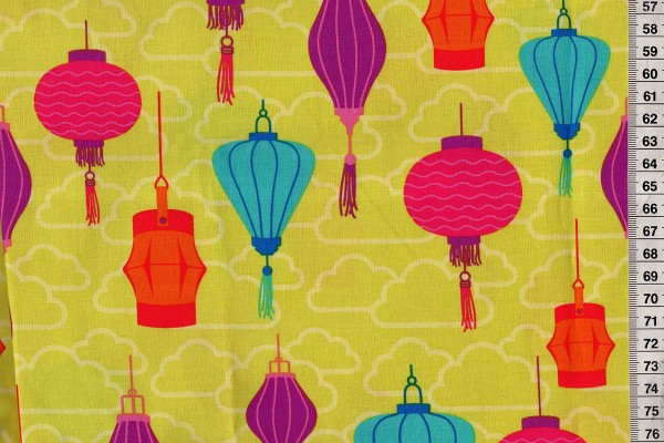 michael miller chinese Lanterns by patty young for michael miller