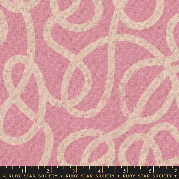 Ruby Star Society CANVAS Linen Tomato Tomatho Kimberly Kight Brushstroke Lines Orchid