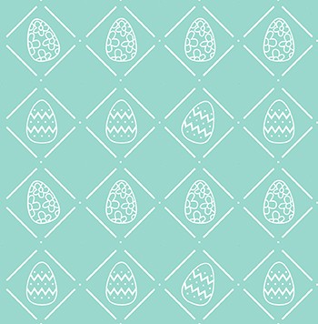 Easter Bunny Hop by PBS Egg Diamonds Teal