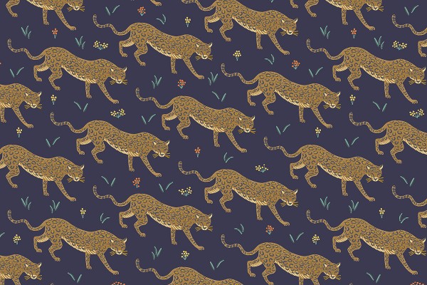 Camont by Rifle Paper Jaguar Navy Metallic