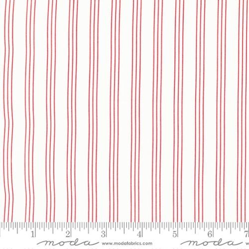 Camillie Rosskelly Lighthearted Stripes Cream Red