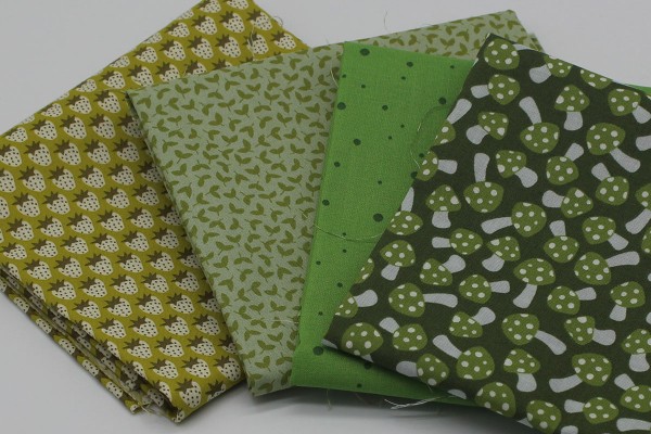 Fat Quarter Set Elizabeth Hartman Sunroom/Paintbox green
