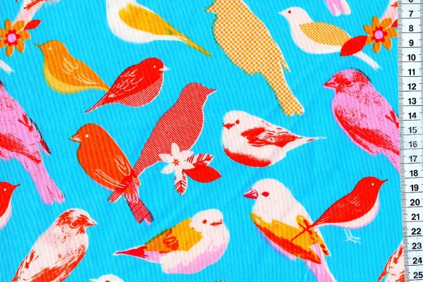 Ruby Star Society Social Birds Bright Blue Melody Miller