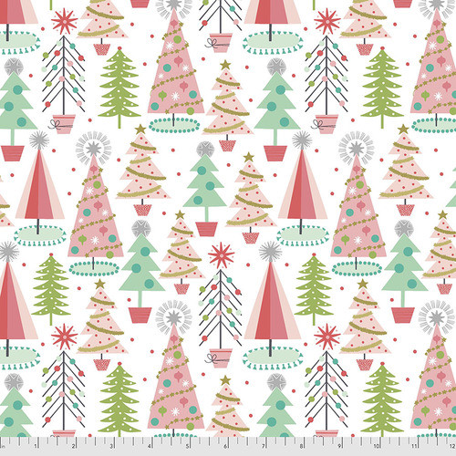 Fa La La by Maude Ashbury Christmas Spruces-White