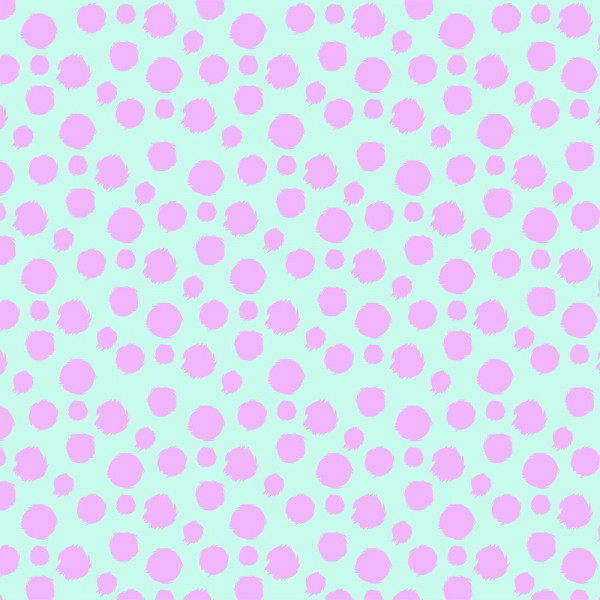 Tula Pink Tabby Road Deja VueFur Balls Techno Mint