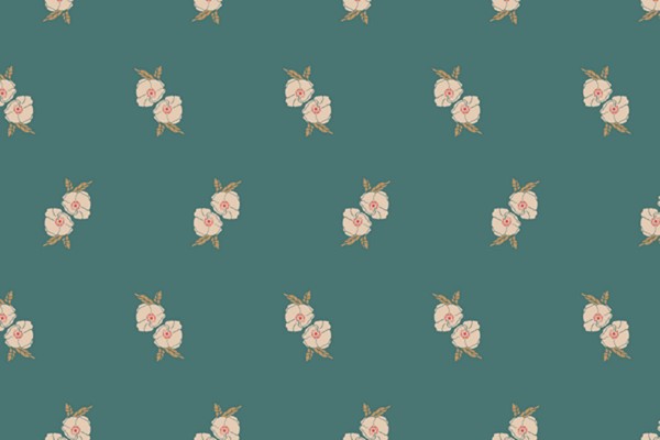 Stretchjersey Art Gallery Flower Stamp Adore