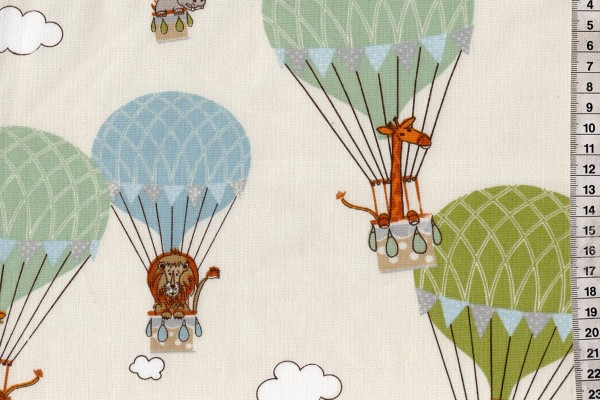 Dekostoff Heißluftballon