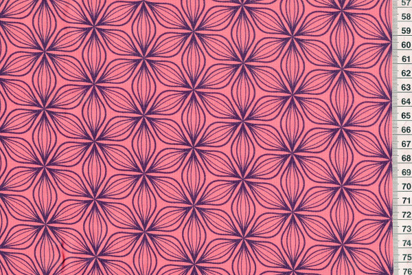Puristic Flowers Summer Echoes by lycklig design coral/beere