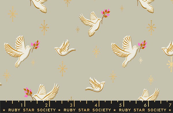 Ruby Star Society Candlelight Metallic Dove Wool