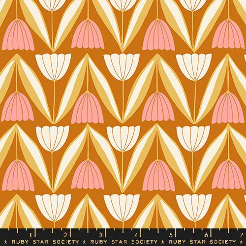 Ruby Star Society Jen Hewett Endpaper Tulips Saddle