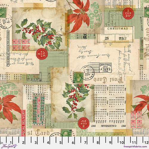 Tim Holtz Holidays Past Postcard Collage Multi