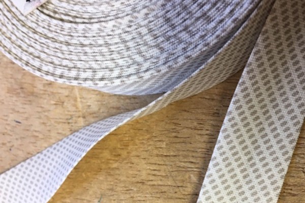 Schrägband Westfalenstoffe Kyoto Pixel beige