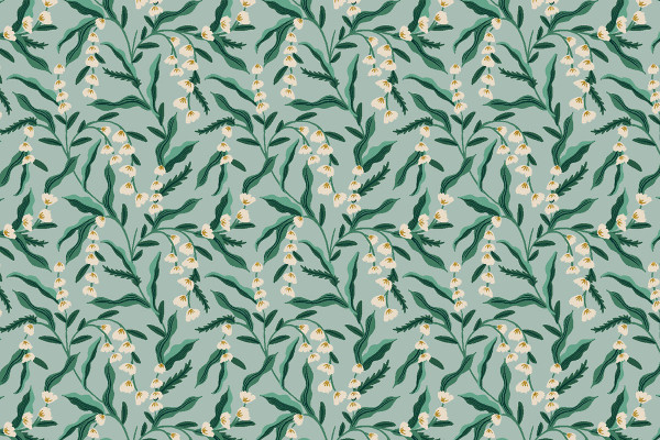 Rifle Paper Vintage Garden Lily Mint Metallic