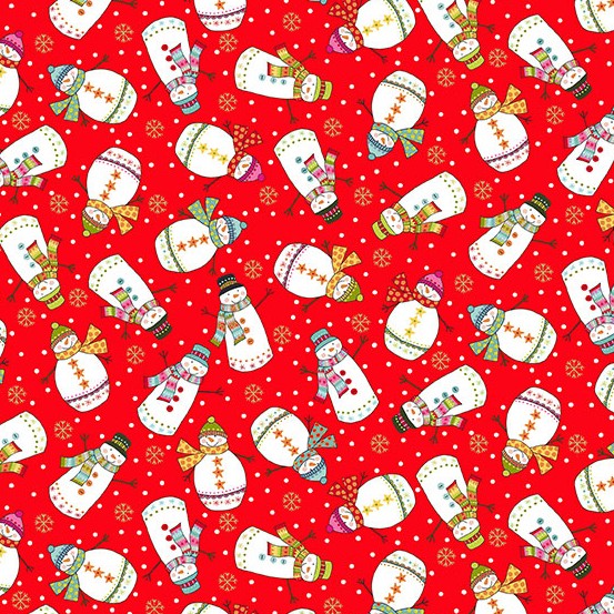 Santa Express Snowman Red