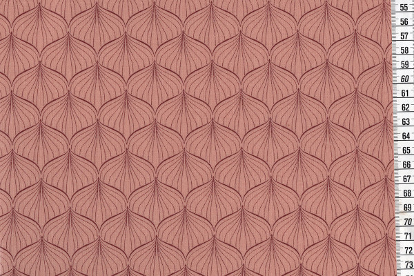 Wachstuch Alli powder rose/ginger red