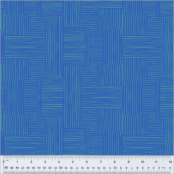 Heather Ross Ruby and Bee Blenders Woven Pool/Majorelle