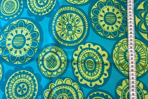 Reststück Erin McMorris Summersault Cartwheel Teal
