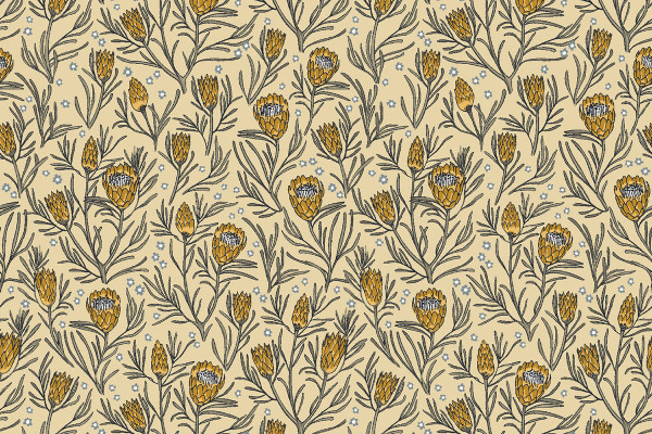 Get out and Explore Mint Tulips Gemma Earthy Botanics Yellow Pin Protea