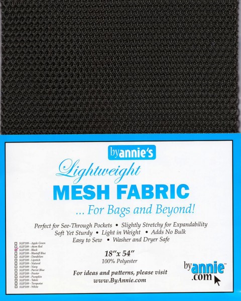 by annie's Mesh Fabric lightweight black