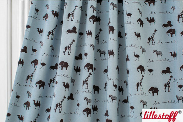 Reststück Biojersey Be Wild blau