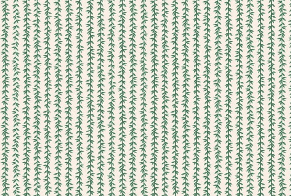 Strawberry Fields Rifle Paper Laurel Stripe Cream
