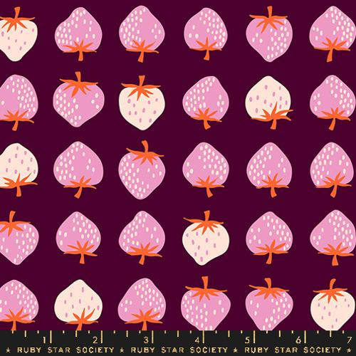 Ruby Star Society Strawberry by Kimberly Kight Strawberry Deep Plum
