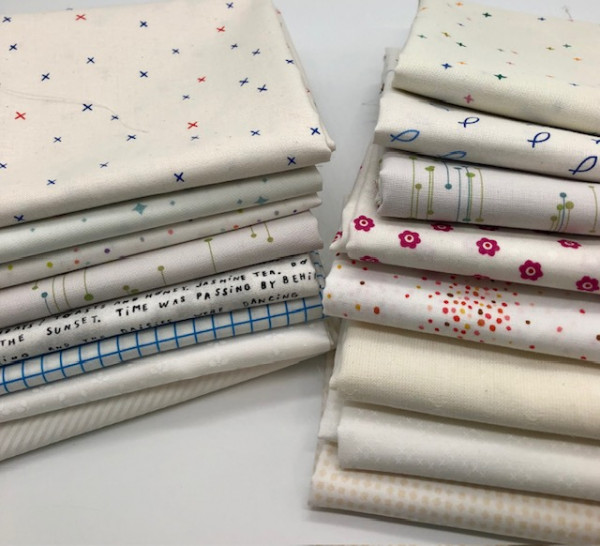 Fat Quarter Set Low Volume creme