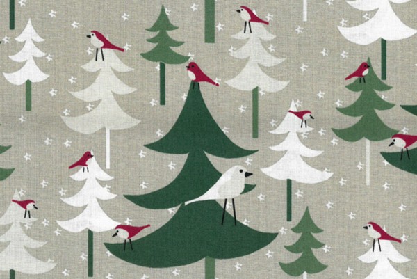 Westfalenstoffe Trondheim Druckstoff Winterwald