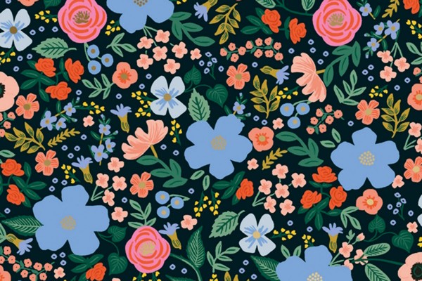 Primavera Rifle Paper Wild Rose Black