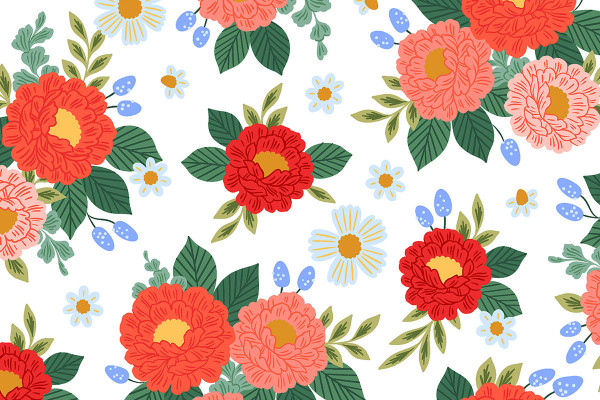 Garden & Globe Erin McMannes Full Bloom Summer Red