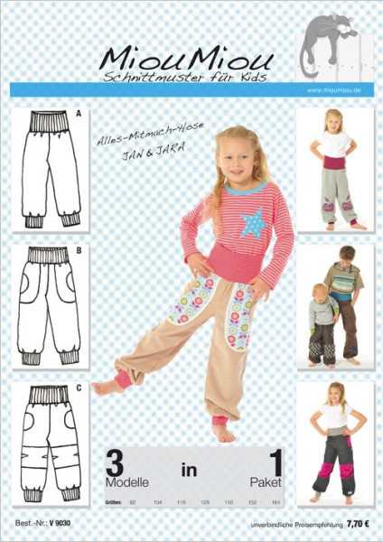Miou Miou Schnittmuster Kinder V9030