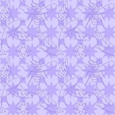 Alison Glass Sunprint Luminance - Flourish Lavender