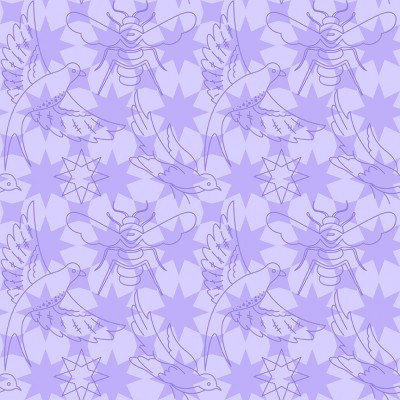 Alison Glass Sunprint Luminance - Flourish Lavender