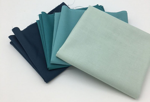 Fat Quarter Set Tilda Solids peacock