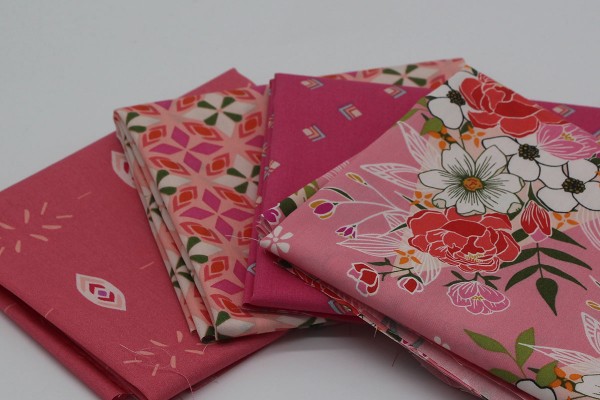 Fat Quarter Set Stashbuilder Maureen Cracknell pink