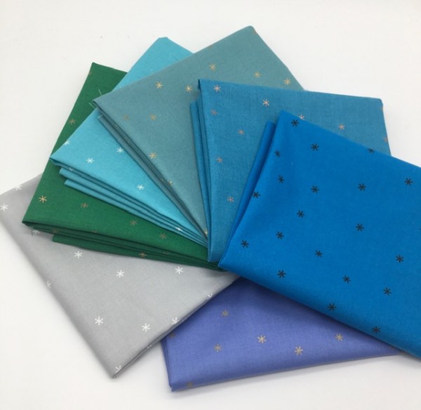 Rubystar Society Spark by Melody Miller Fat Quarter Set blue