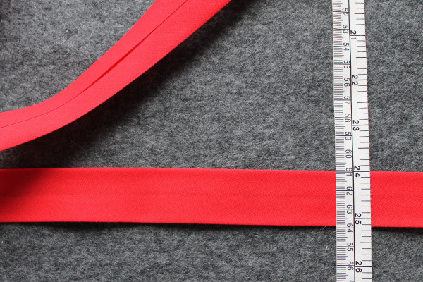 Rosa Schr/ägband Polyester Breite 20 mm gefalzt Bl/üten