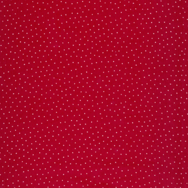 Westfalenstoffe BABYCORD Pünktchen rot
