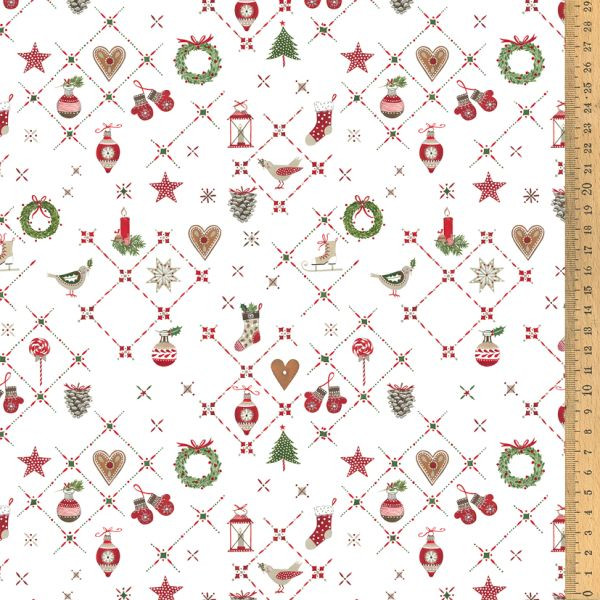 Acufactum Stoff Weihnachtsornamente