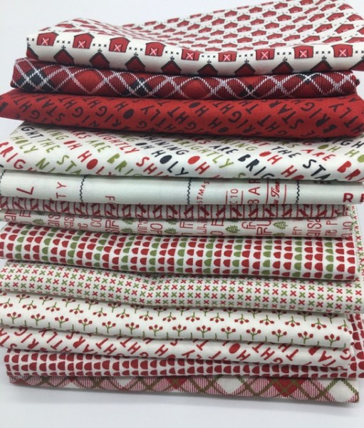 Fat Quarter Set Red Barn Sweetwater Desgin red