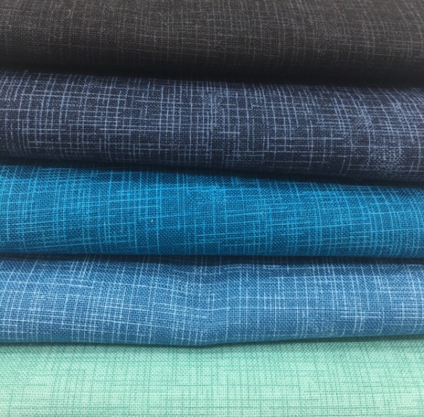 Fat Quarter Set Quilter's Linen blau