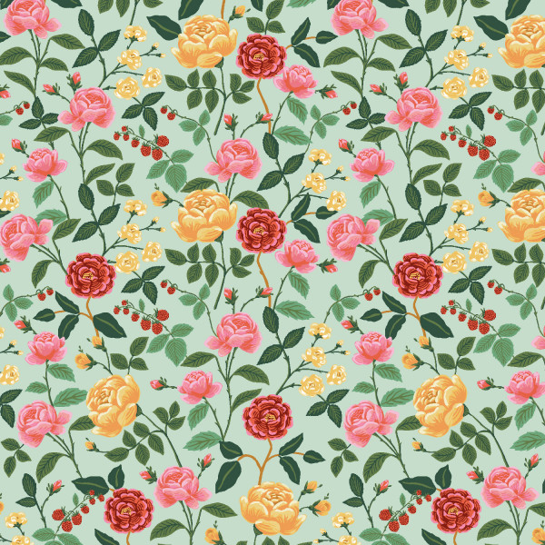 Rifle Paper English Rose Roses Mint