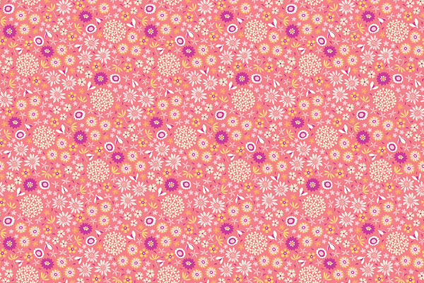 Arcadia by Pippa Shaw Flower Patch orange