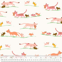 Heather Ross Studio Edit MINKY Marching Kittens