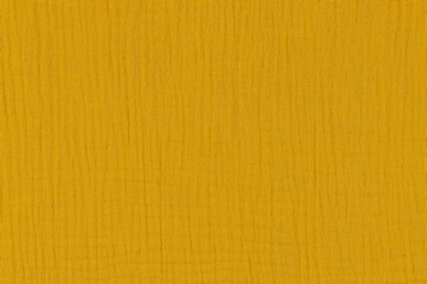 Double Gauze Musselin Uni dark yellow