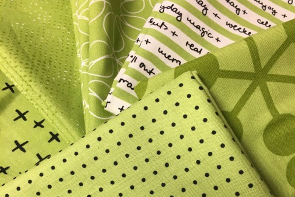 Fat Quater Set Pistacio Quotation Brigitte Heitland Zen Chic